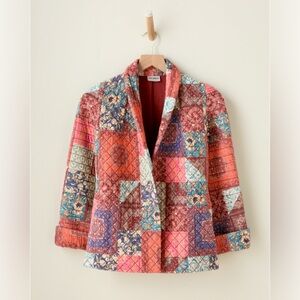 The‎ Odell’s Women’s Mathilde Patchwork Coat Garnet Hill Small $208 cottagecore